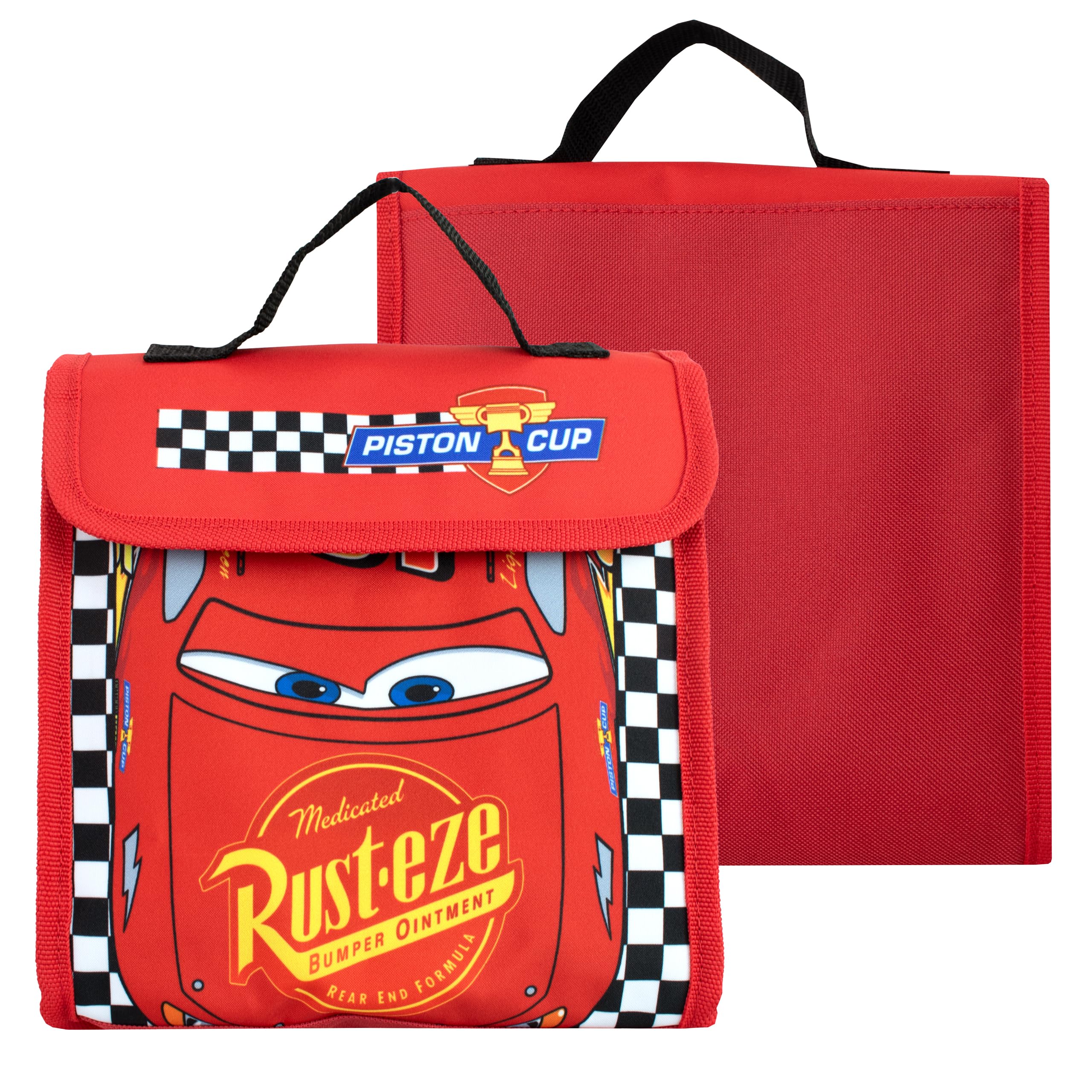 Disney Juego de Mochila Cars de 4 Piezas | Mochila Rayo Mcqueen, Estuche para lápices, Botella de Agua y Bolsa para el Almuerzo | Mochilas Infantiles para El Colegio Y Las Aventuras