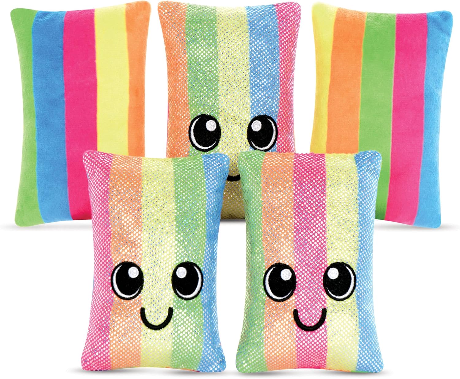 iscream Play with Your Food! Super Sours Strawberry Scented Fleece Play Pillow Set with Embroidered Accents