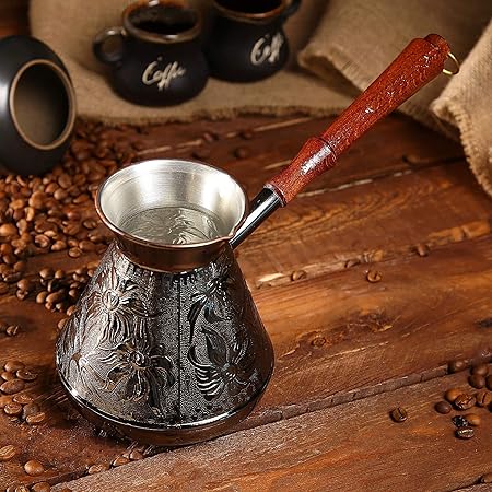 Fait à La Main Pot De Café Maker - Arménien En Cuivre Jazva Ararat