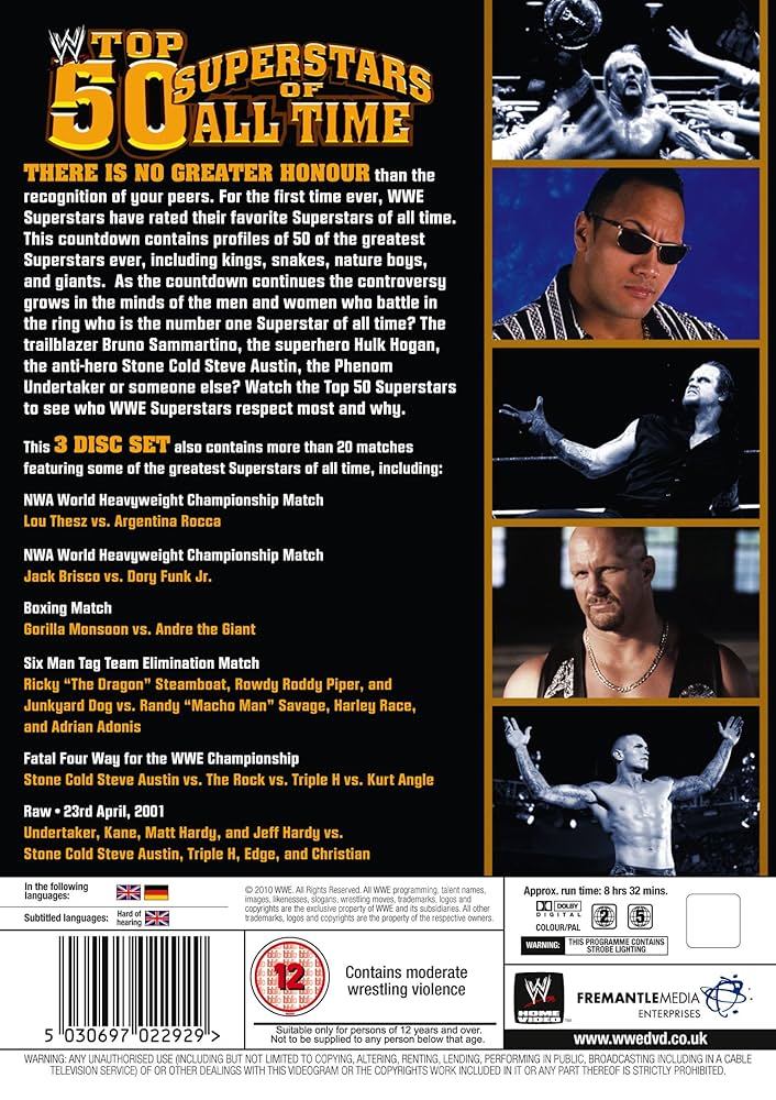 ＷＷＥ　トップ５０・スーパースターズ Amazon.co.jp: WWE トップ50・スーパースターズ [DVD