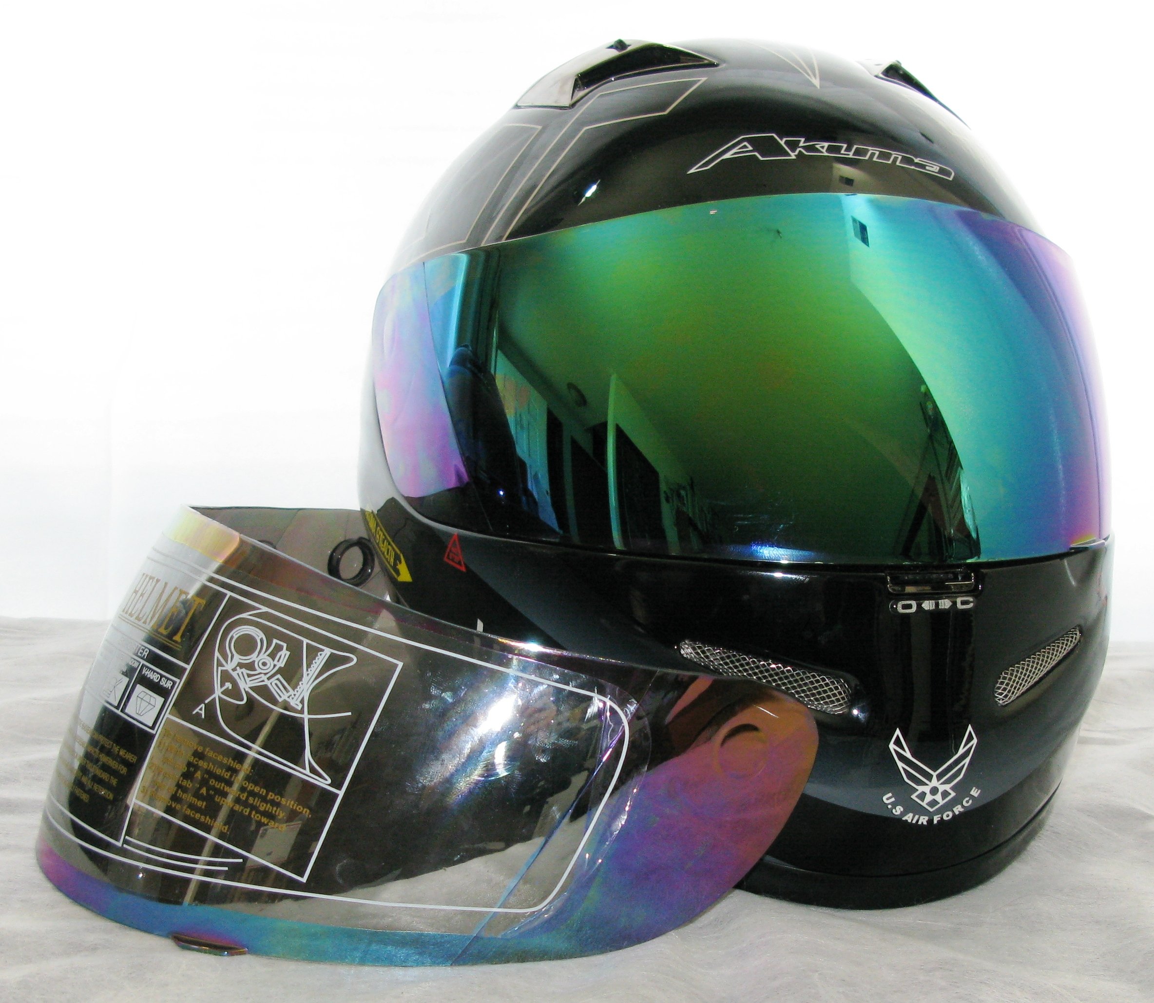 Amazon.com: AKUMA V2 IRIDIUM Visor for Doragon & Stealth USAF 