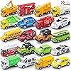 JOYIN 20 Piece Pull Back City Cars and Trucks, Die Cast Metal Toy Car Model Vehicle Set, Kids Play Vehicles Car Set, Toddlers Toy Cars Early Educational Toys Gifts for 3 4 5 6 7 8 Year Old Boys Girls
