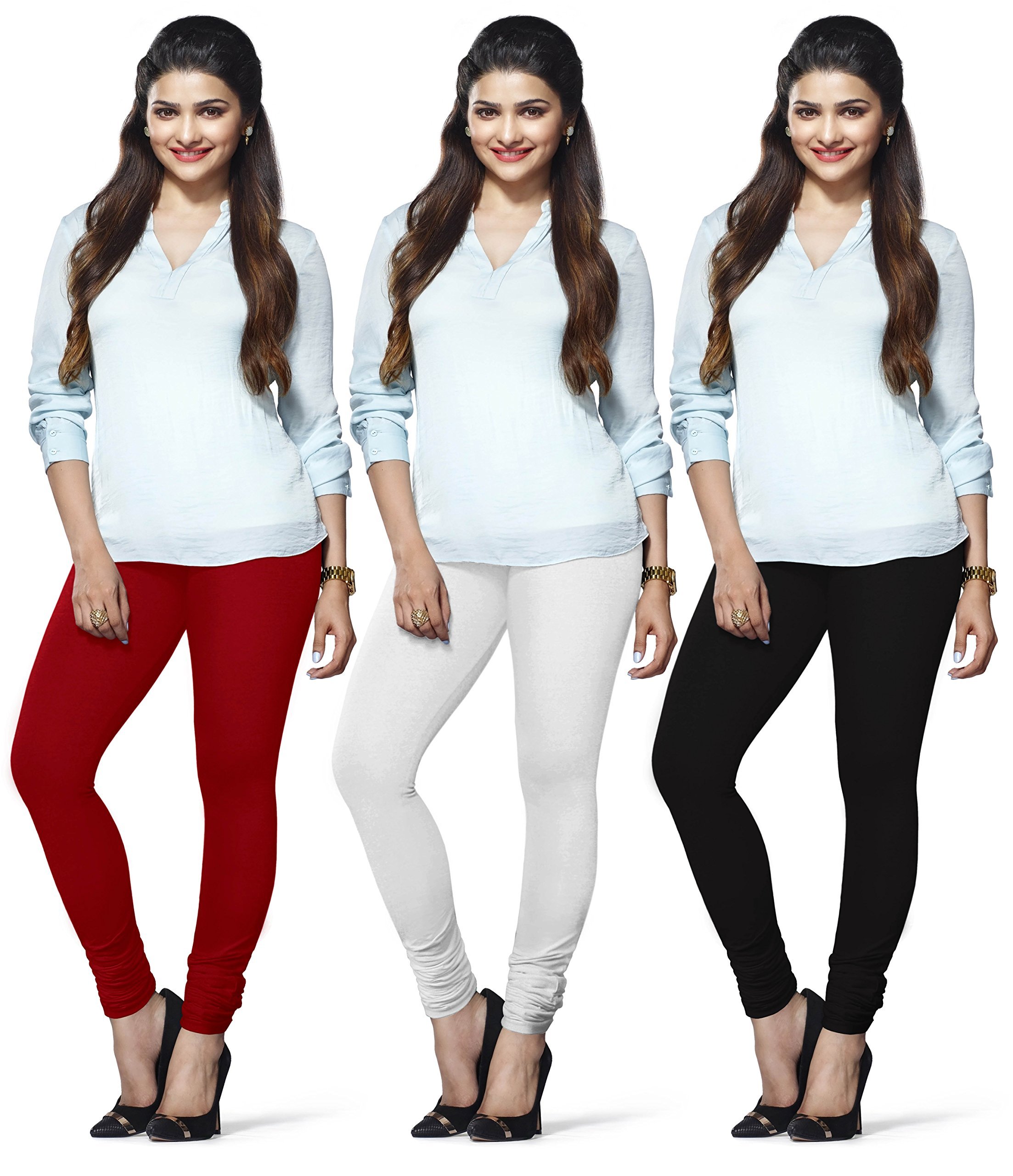 lux lyra Indian Churidar Leggings, Pack of 3-picture-43