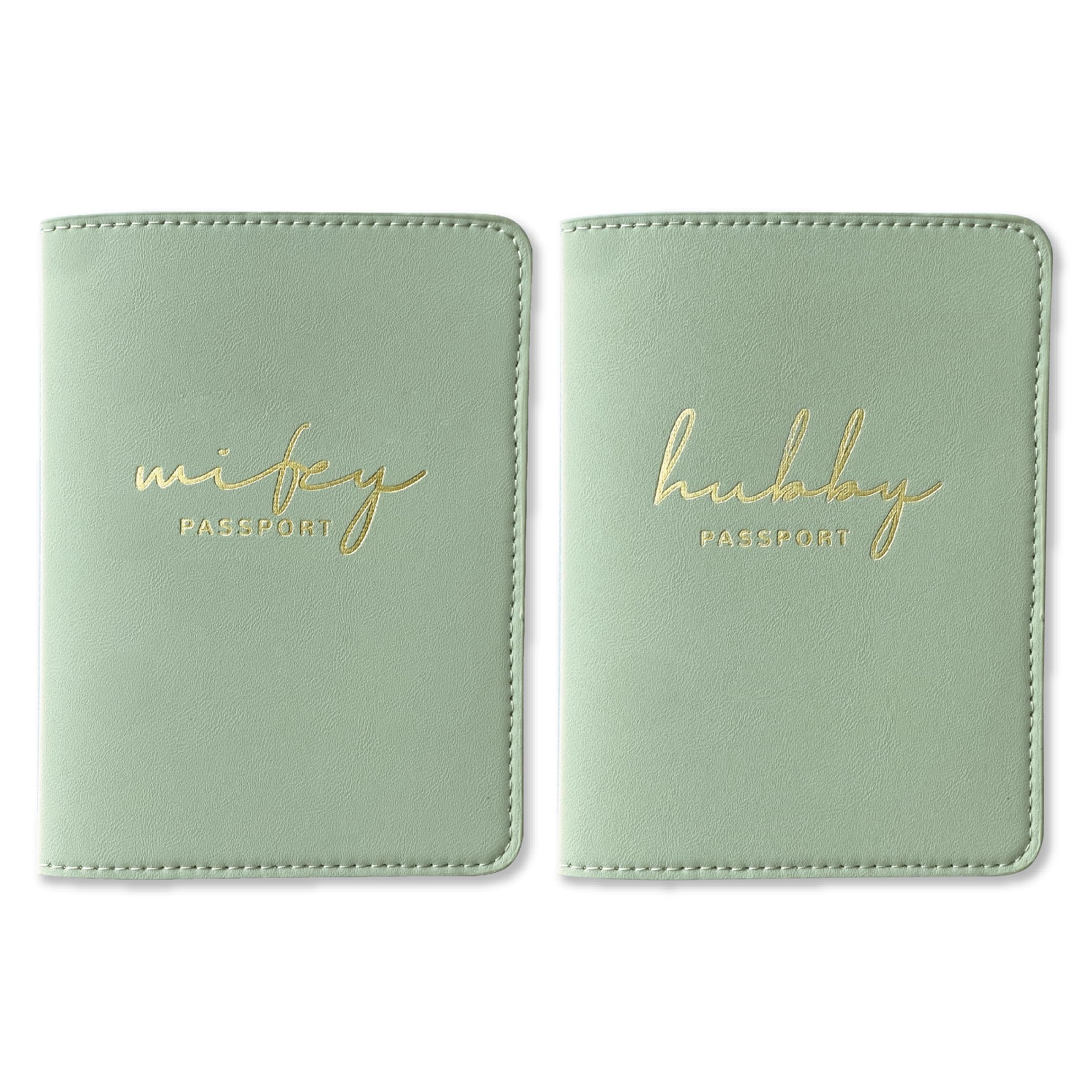 GroomBrideGifts Mr and Mrs Passport Holder Set- Engagement Gifts for Couples | Wedding Travel Essentials for Couples | Honeymoon Gifts for Newlyweds