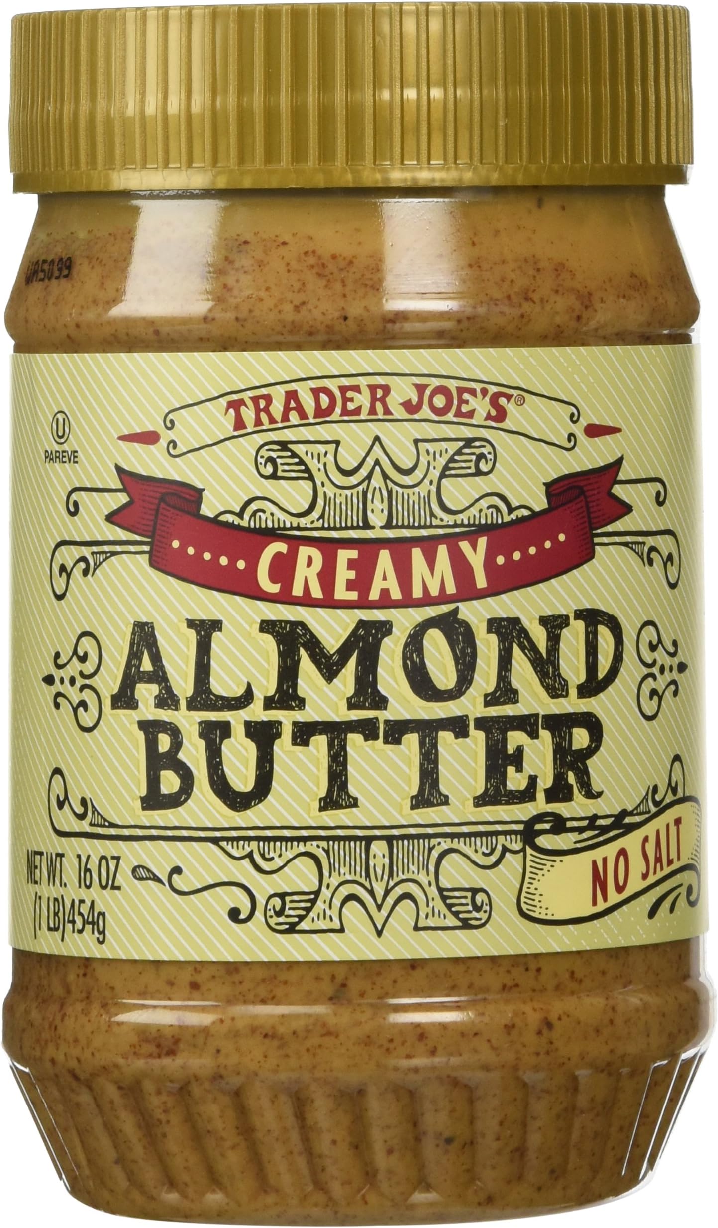 Trader Joe's Creamy Almond Butter No Salt 16 Oz Grocery