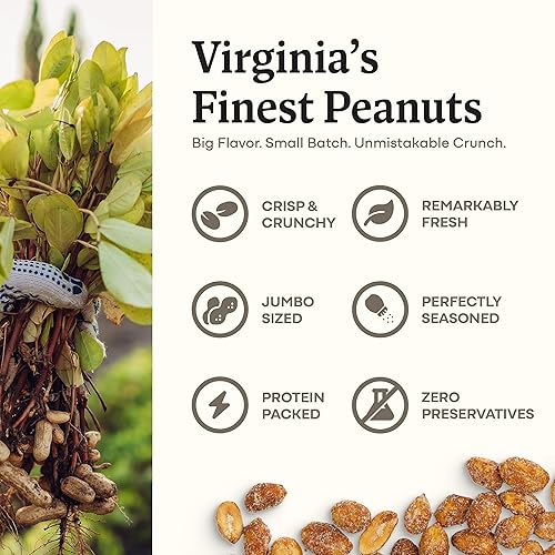 Miniatura 4 de Belmont Peanuts Cacahuetes de Virginia tostados con miel 25 onzas colección de granjas