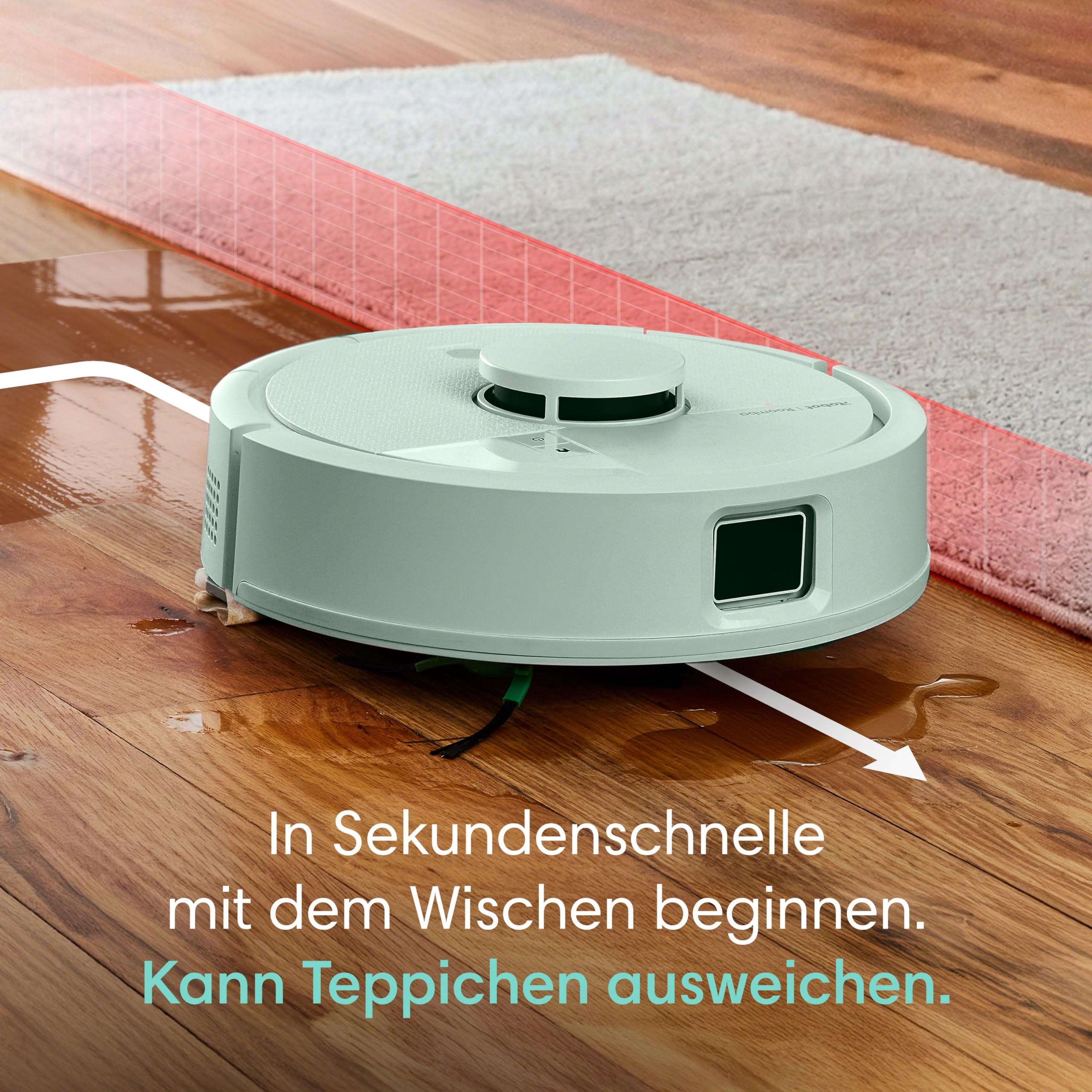 iRobot Roomba® Mini Saug- & Wischroboter + AutoEmpty™ Dock, Minze