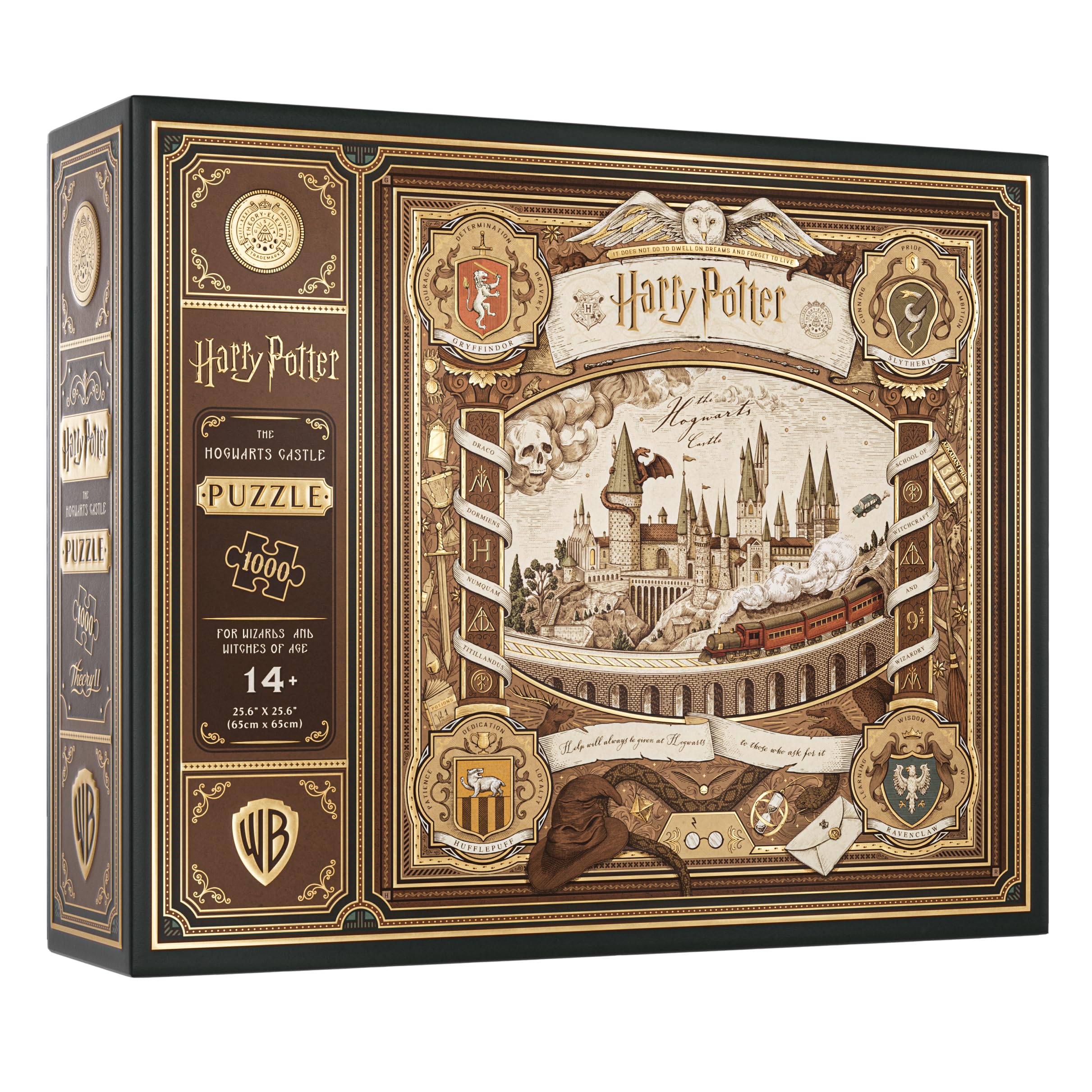 theory11 Harry Potter Jigsaw Puzzle - 1,000 Piece Jigsaw Puzzle - Officially Licensed Harry Potter Merchandise & Collectibles - Precision Fit and Premium Quality - Intermediate Puzzle