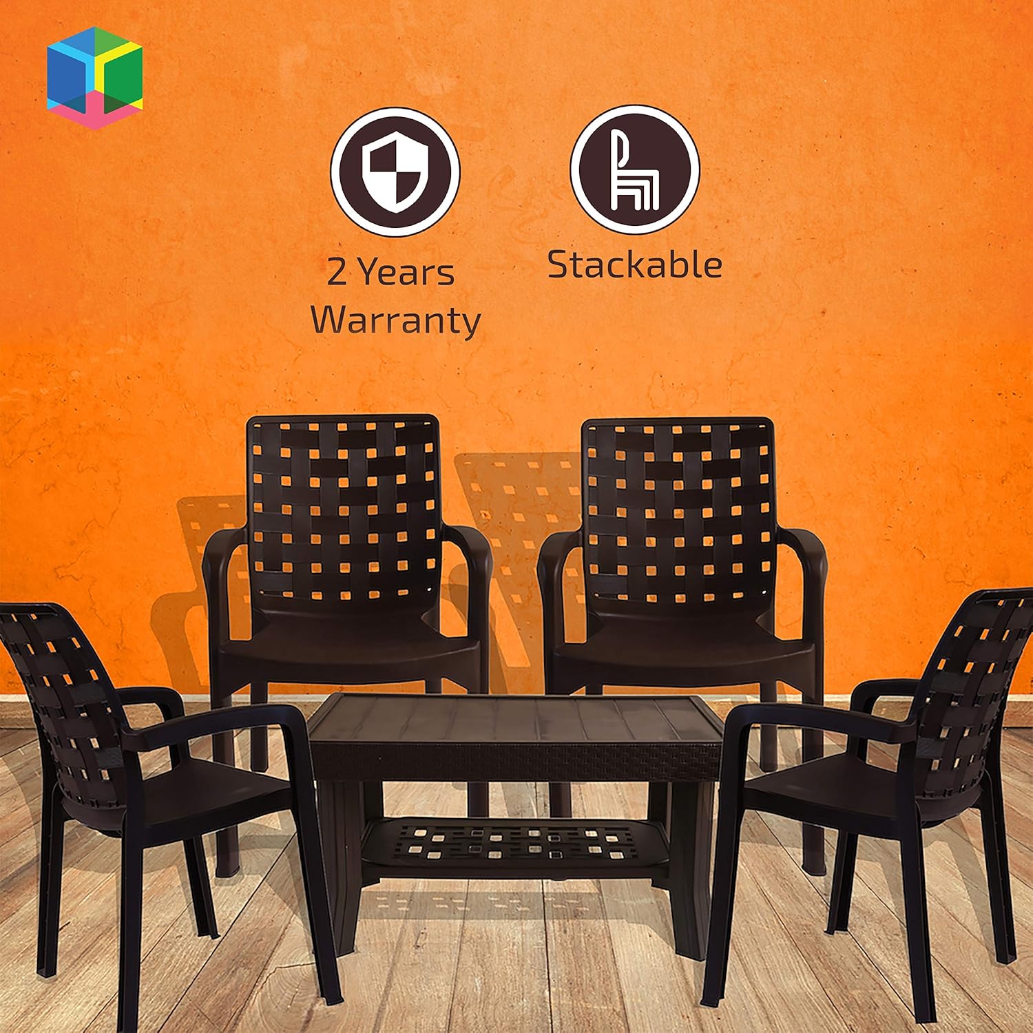 Italica Furniture Armchair and Table Combo Indoor and Outdoor