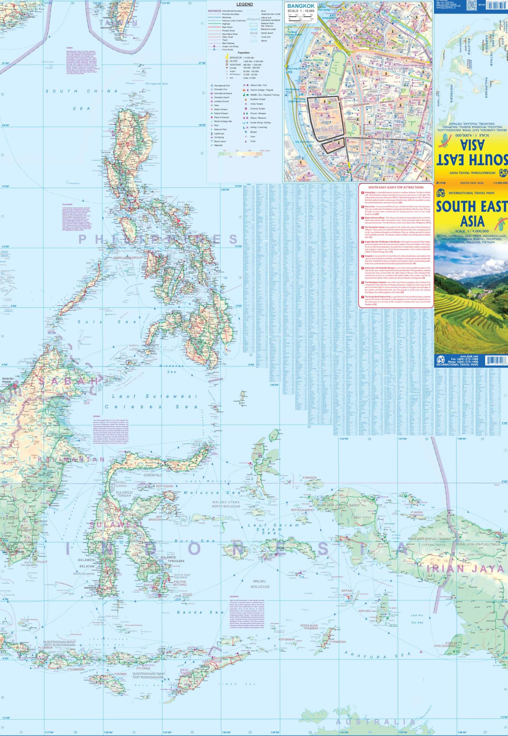 South East Asia: 1:4000000
