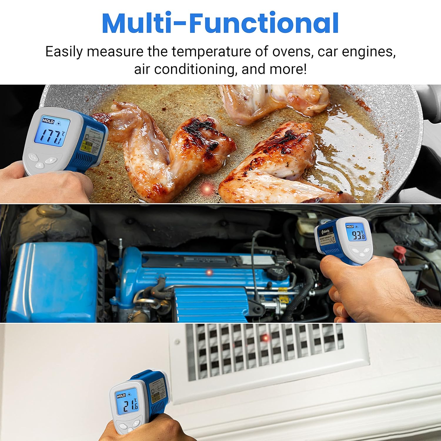 Free Shipping Offer Etekcity Infrared Thermometer 1080 (Not for Human) Temperature Gun Non-Contact Digital Laser Thermometer-58℉~1022℉ (-50℃~550℃) Blue & Gray, Standard Size Review Product Etekcity Infrared Thermometer 1080 (Not for Human) Temperature Gun Non-Contact Digital Laser Thermometer-58℉~1022℉ (-50℃~550℃) Blue & Gray, Standard Size