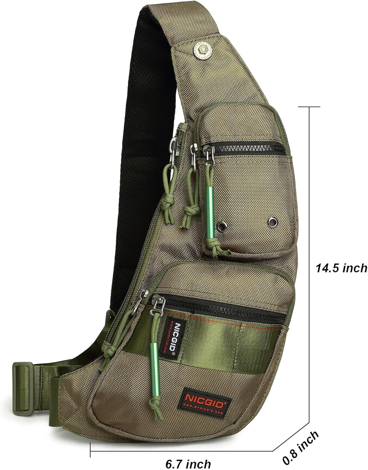 NICGID Sling Backpacks, Sling Chest Bag Shoulder Crossbody Bags for Men Women Outdoor Travel | Outdoor Travel