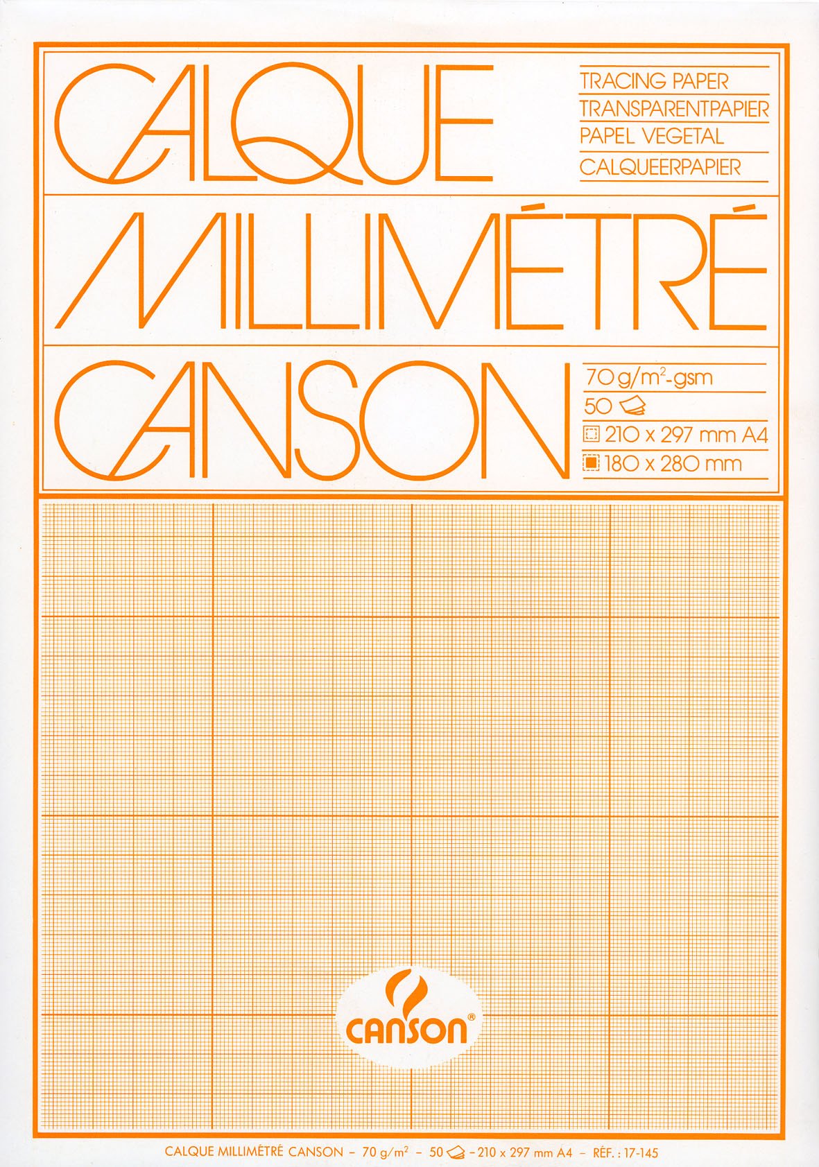 CANSON - Bloc De Papier Calque - A4 - Rectangulaire - 50 Feuilles