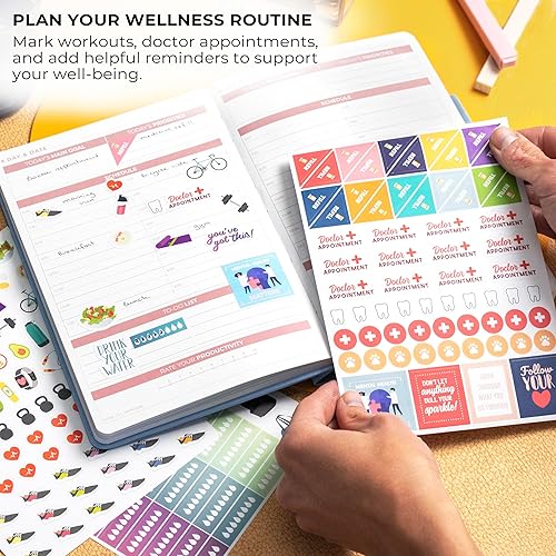 Vista 7 de Clever Fox Mega Sticker Pack – 2000+ Small Planner Stickers for Adults – Sticker Book for Women – Aesthetic Calendar & Journal Accessories Mega