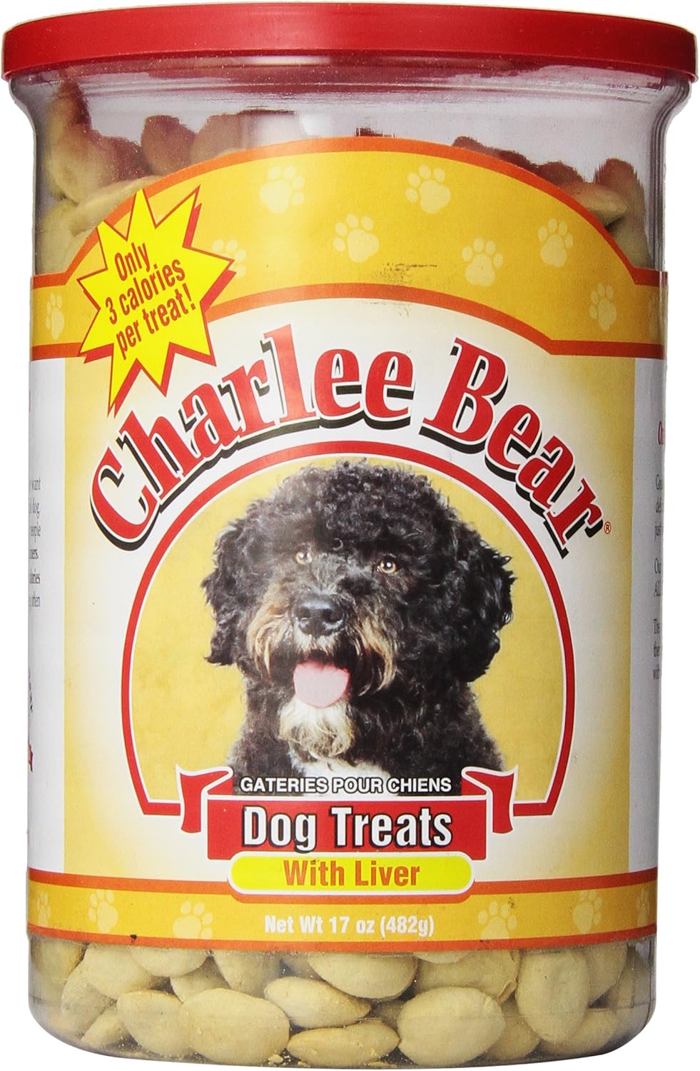 Charlee Bear Dog Treat, 17Ounce, Liver Pet Snack Treats
