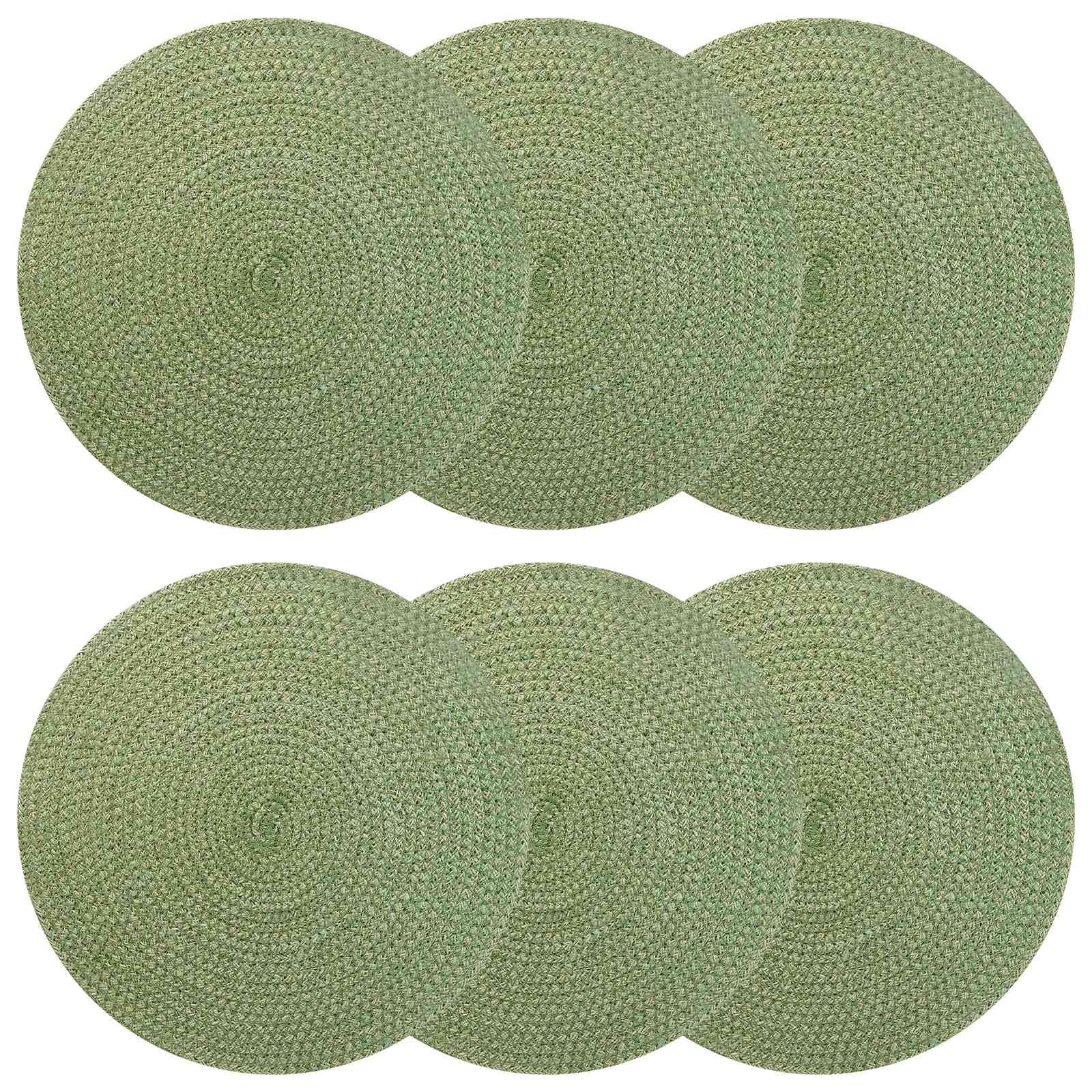 Manteles de Yute 6 uds. Verde Oliva 100% Yute Tossa