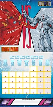Pyramid International MARVEL 2026 Square Wall Calendar – Official 16-Month Superhero Calendar Featuring Avengers, Spider-Man & More – Gift for Marvel Fans & Comic Book Collectors