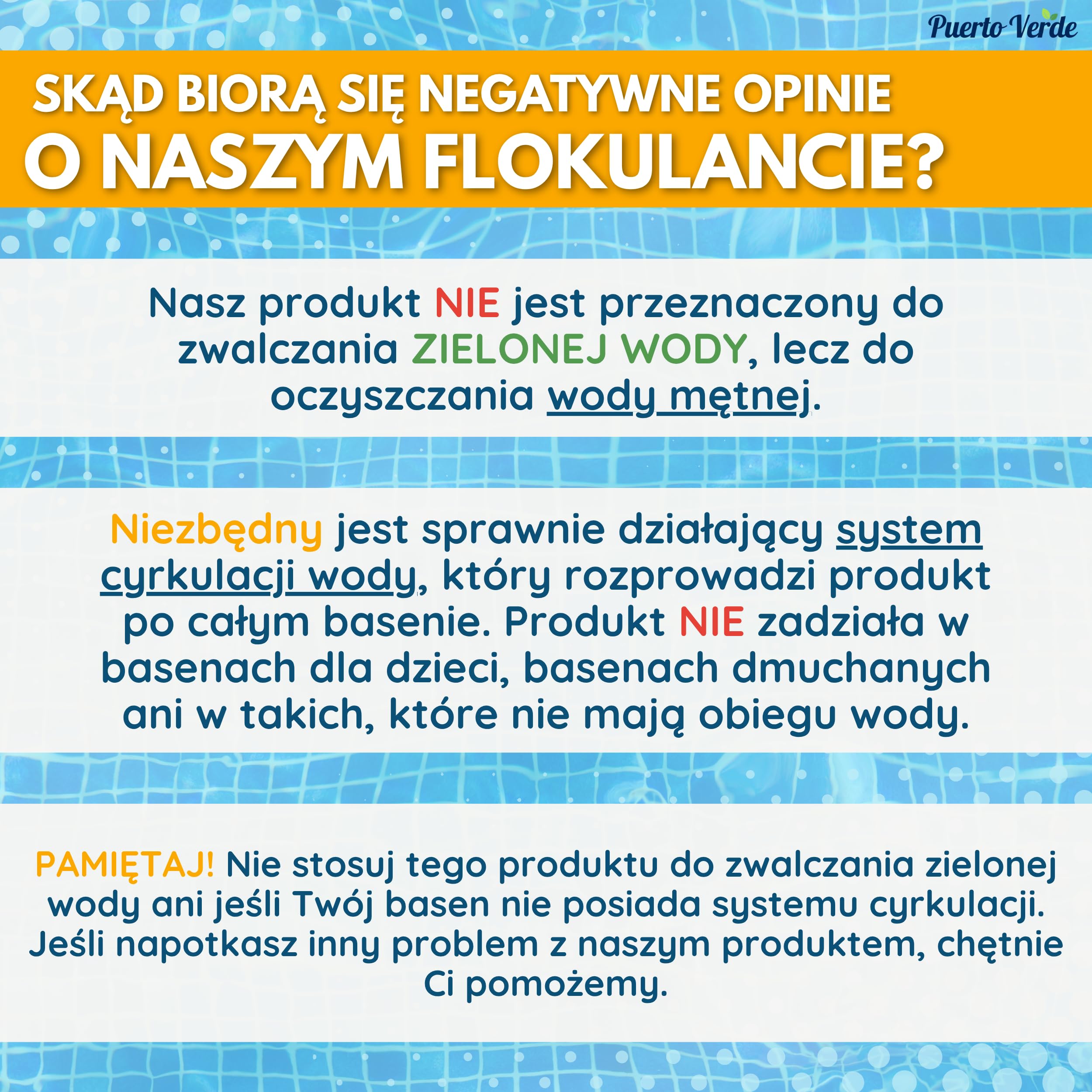 Flokulant Naturalny 64 Zabiegów. Klarant do Dużych Basenów.