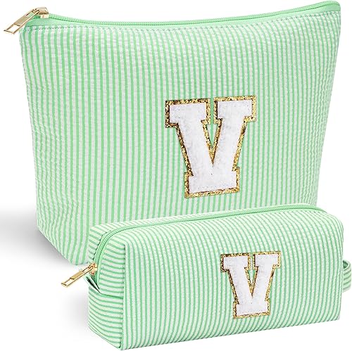 Miniatura 99 de YOOLIFE Regalos del Día de la Madre para Mujeres Bolsa de Maquillaje Inicial 2 Bolsa de Cosméticos Bolsa de Maquillaje de Viaje Regalos