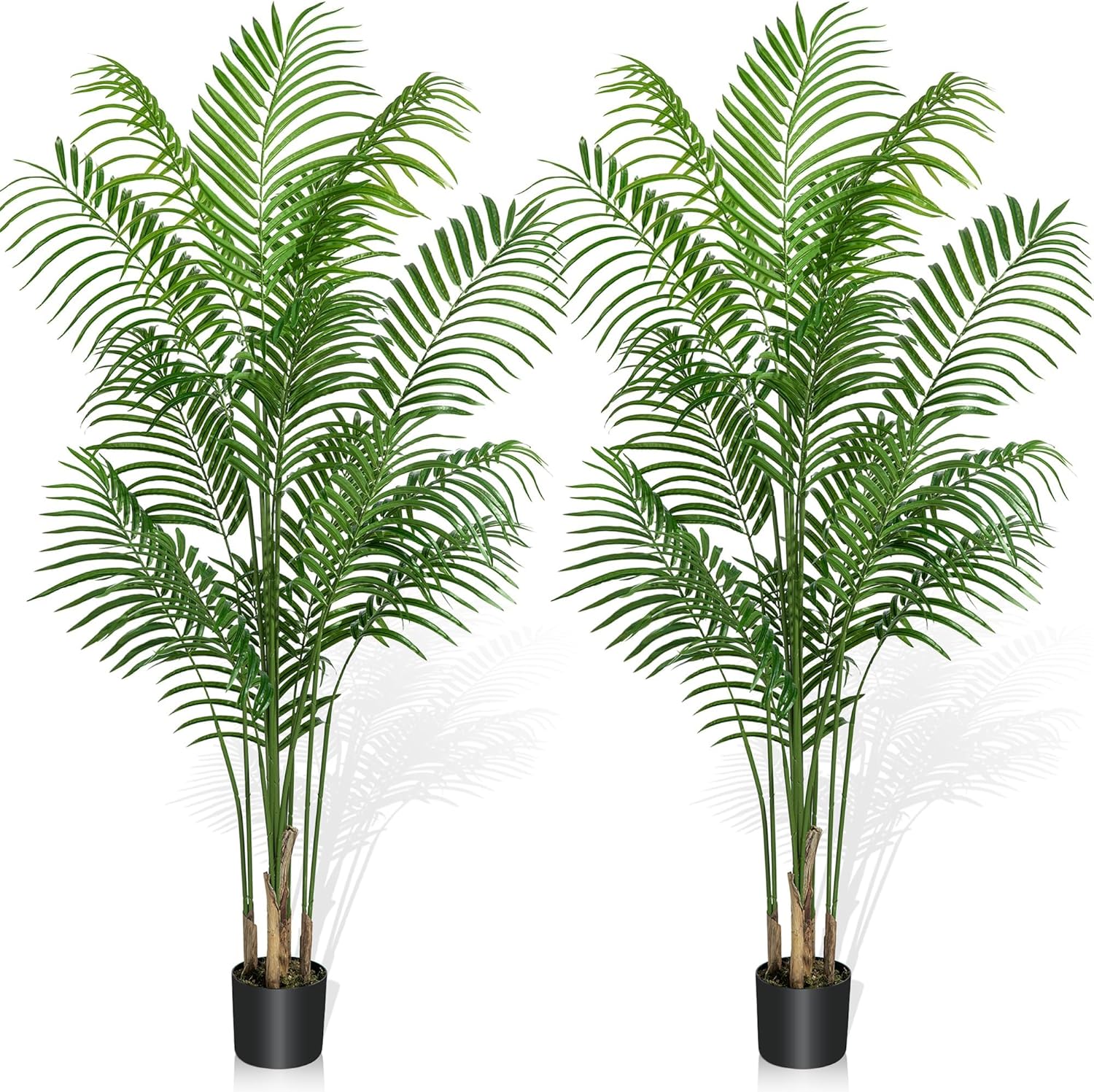 Kacorn Two Pack Artificial Areca Palm Tree 6FT Tall Fake