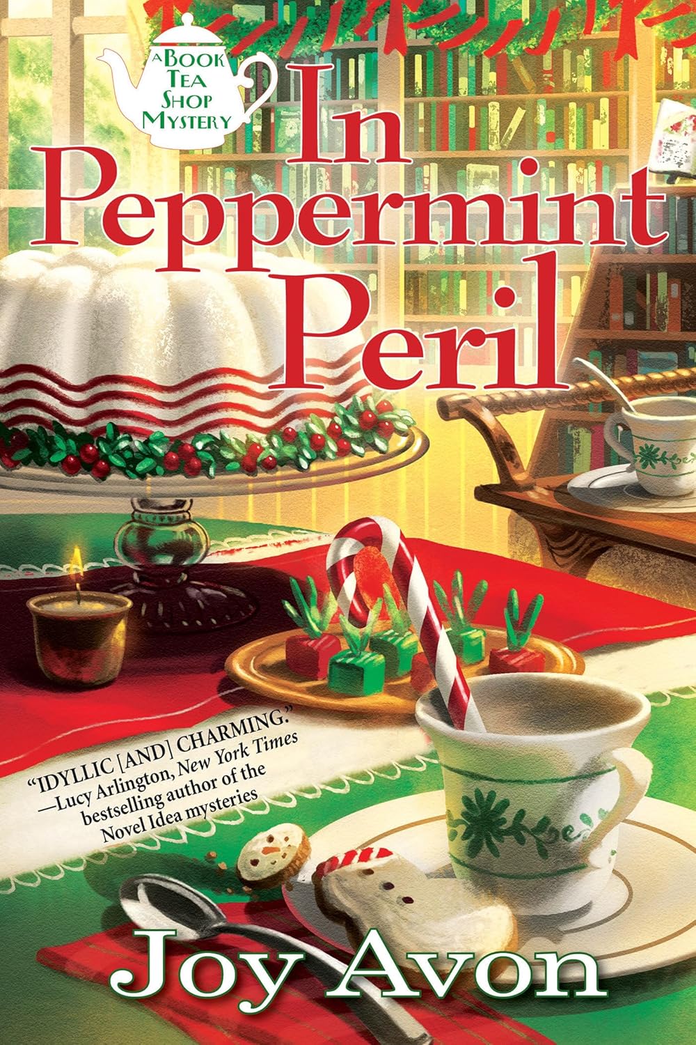 In Peppermint Peril: A Tea and a Read Mystery      Hardcover – November 13, 2018