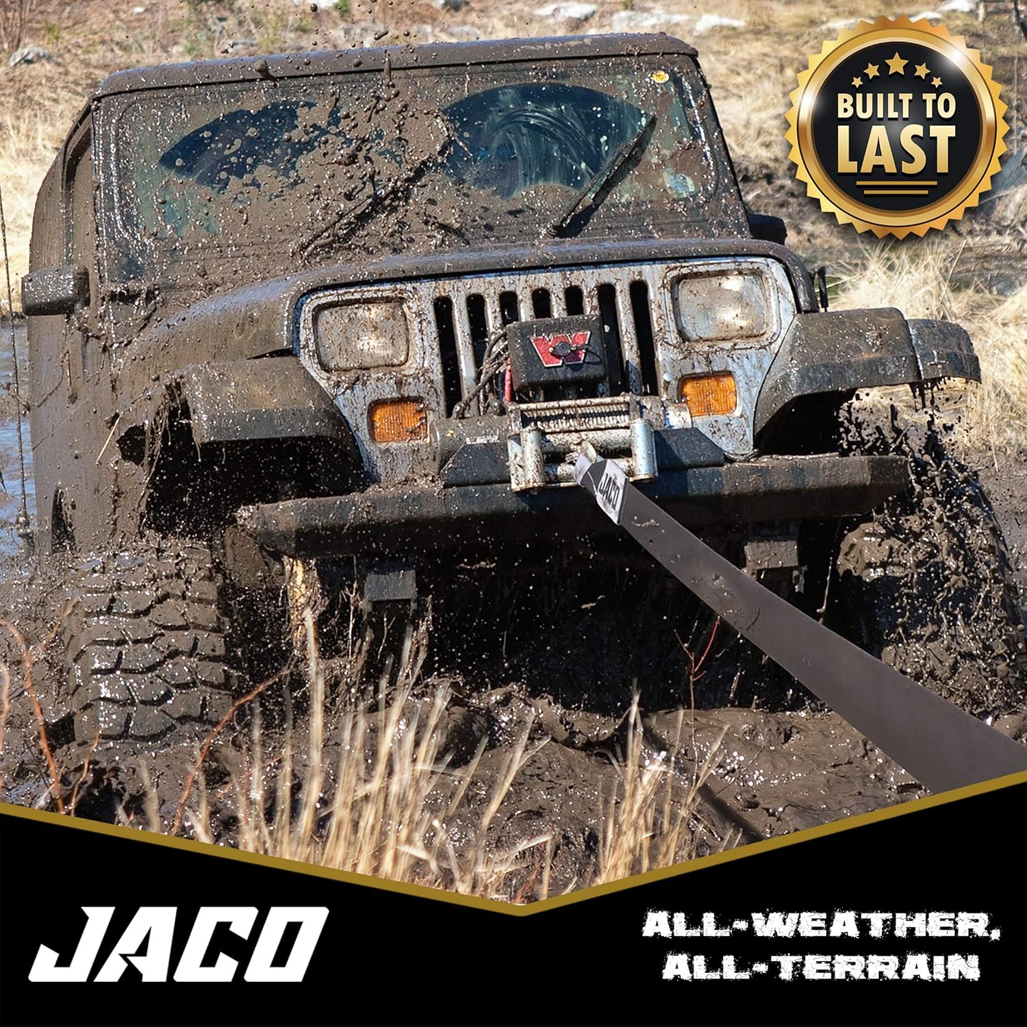 JACO 4X4 TowPro Recovery Tow Strap (3" x 20 ft) : Automotive