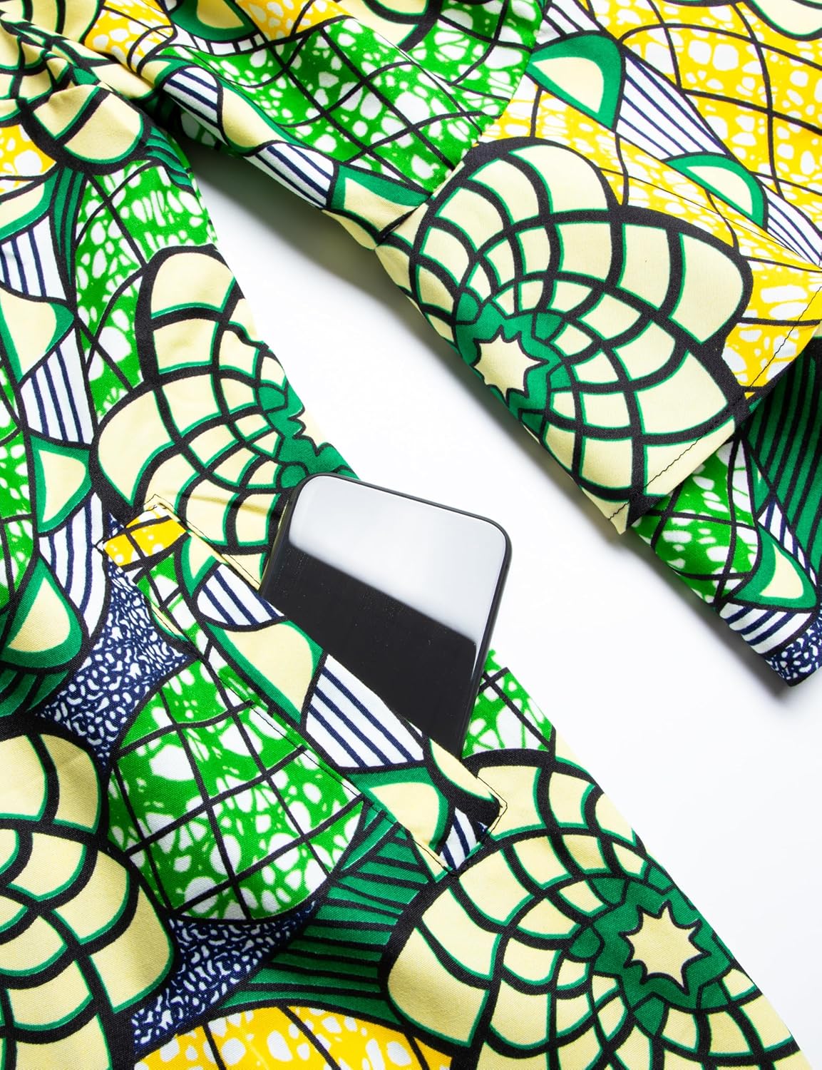 SHENBOLEN Women African Print Jacket Dashiki Traditional Top Dress - Image 5