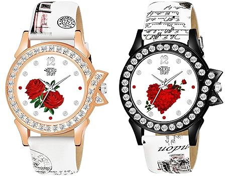 Swadesi Stuff Multi Color Analogue Watch for Women & Girls - Combo of 2 Watches