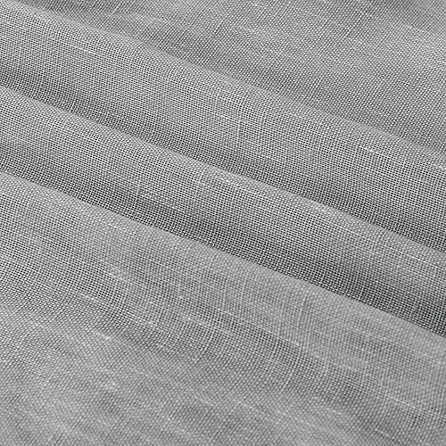 Miniatura 2 de Turquoize Elegantes cortinas de lino para puerta francesa, paneles de cortina de filtrado de luz, panel de lino con bolsillo para barra, panel de