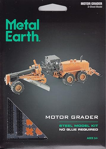 Miniatura 6 de Fascinations Metal Earth Motoniveladora 3D Kit de modelo de metal
