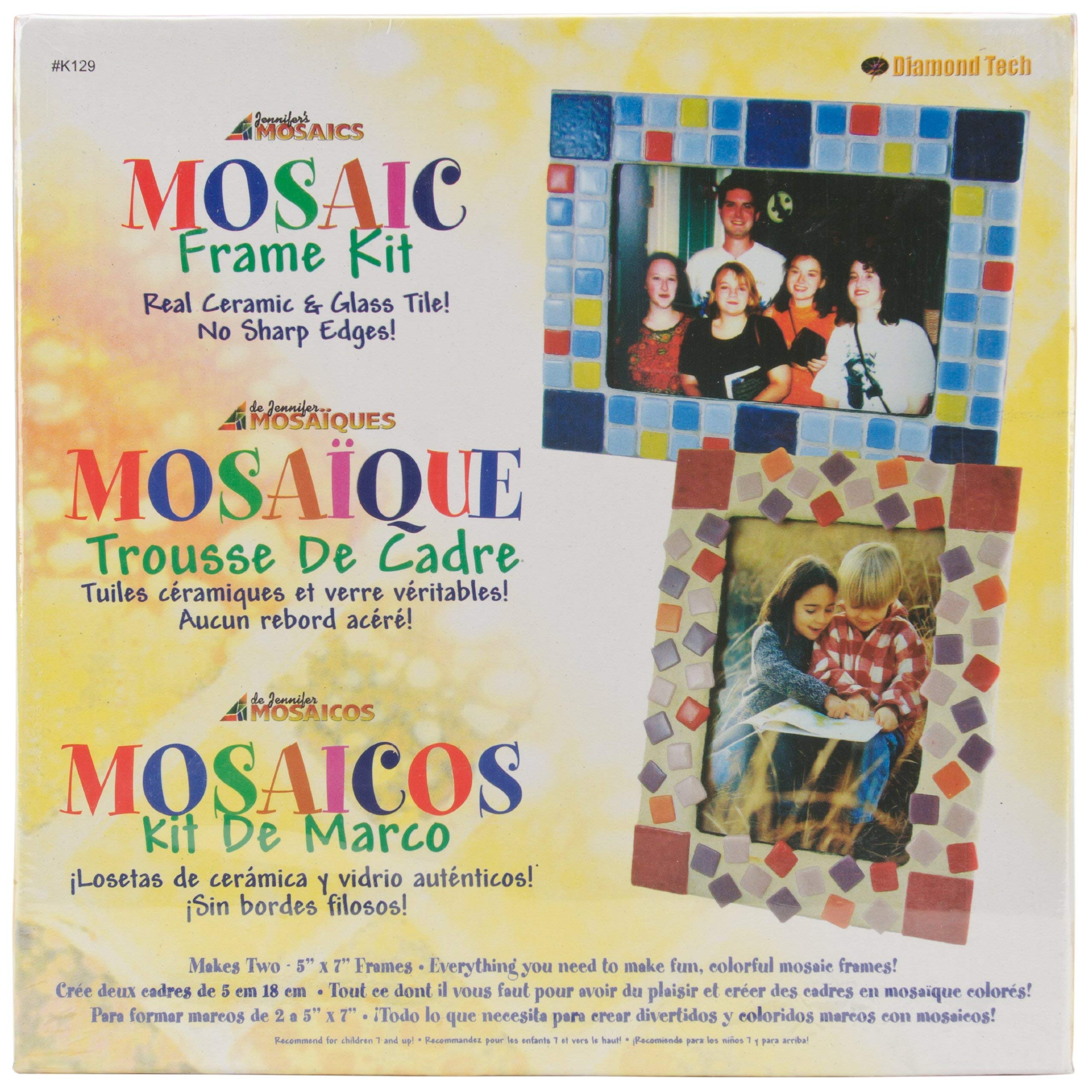 Jennifer's Mosaics K129 Mosaic Picture Frame Kit, Makes 2 Frames