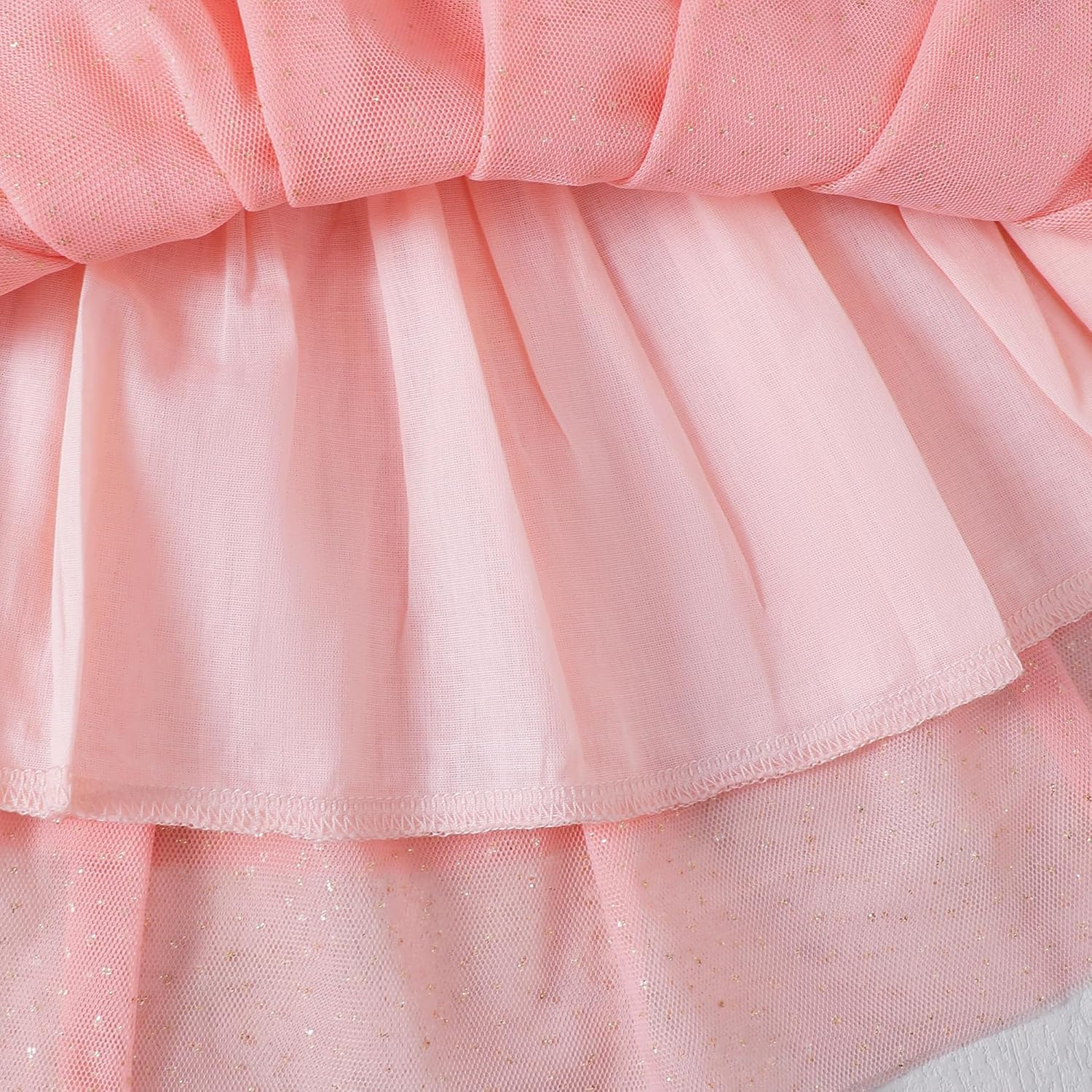 Baby girl 1st birthday outfit Birthday printed one-piece top + ballet skirt + headband 3-piece set of clothes - Image 6