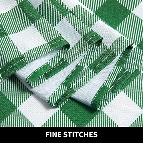 Miniatura 5 de GlowSol Cortinas de café de 36 pulgadas de largo, cortinas de cocina a cuadros de búfalo, cortinas de ventana de baño pequeñas, cortinas de ventana