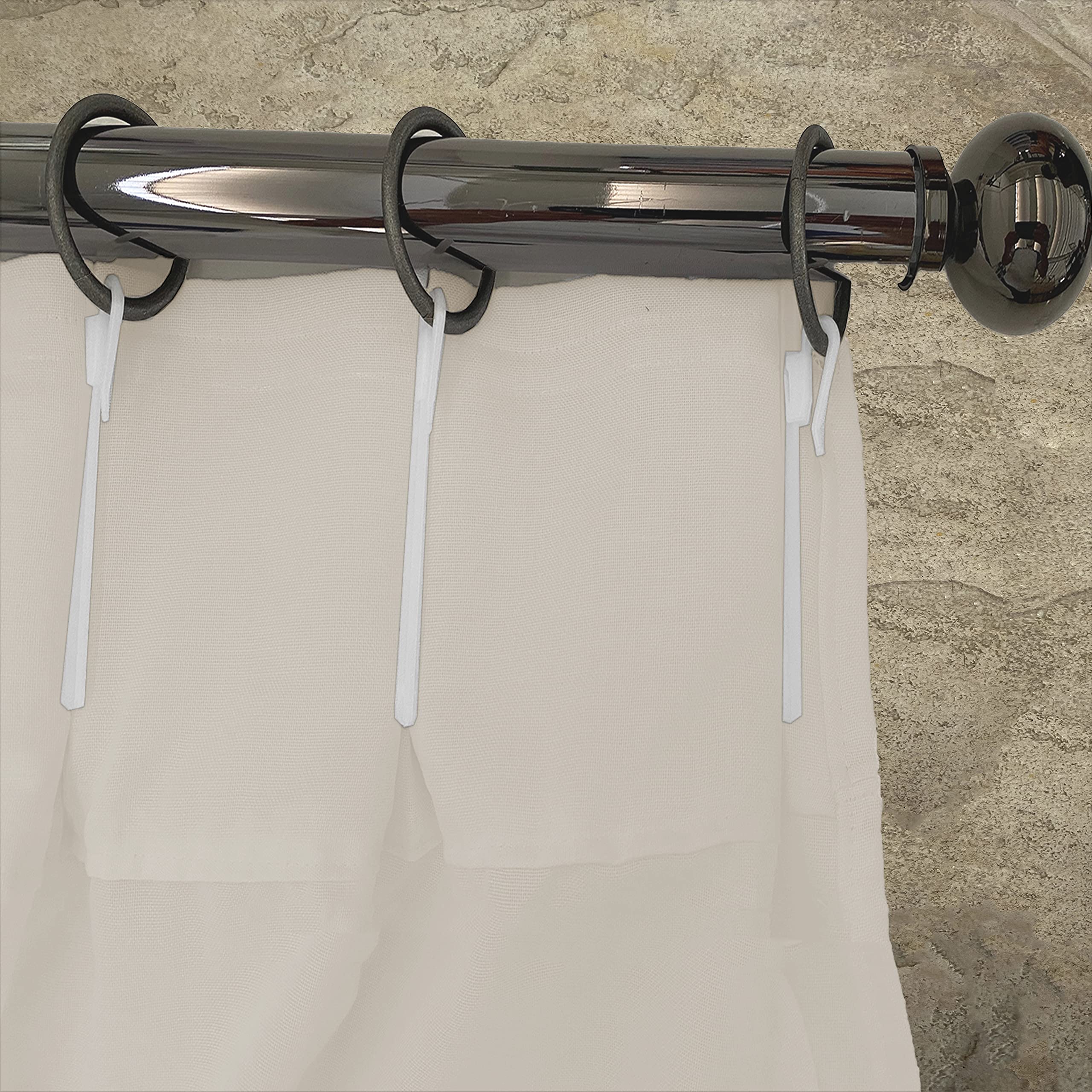Domus&Trend - Tende per Interni Casa Hotel Negozi Uffici Ignifughe Semifiltranti 1 Pannello 150x270 Tende Camera da Letto Cucina Soggiorno Moderne a Anelli, Tenda Antifiamma Leggera 100% Made in Italy
