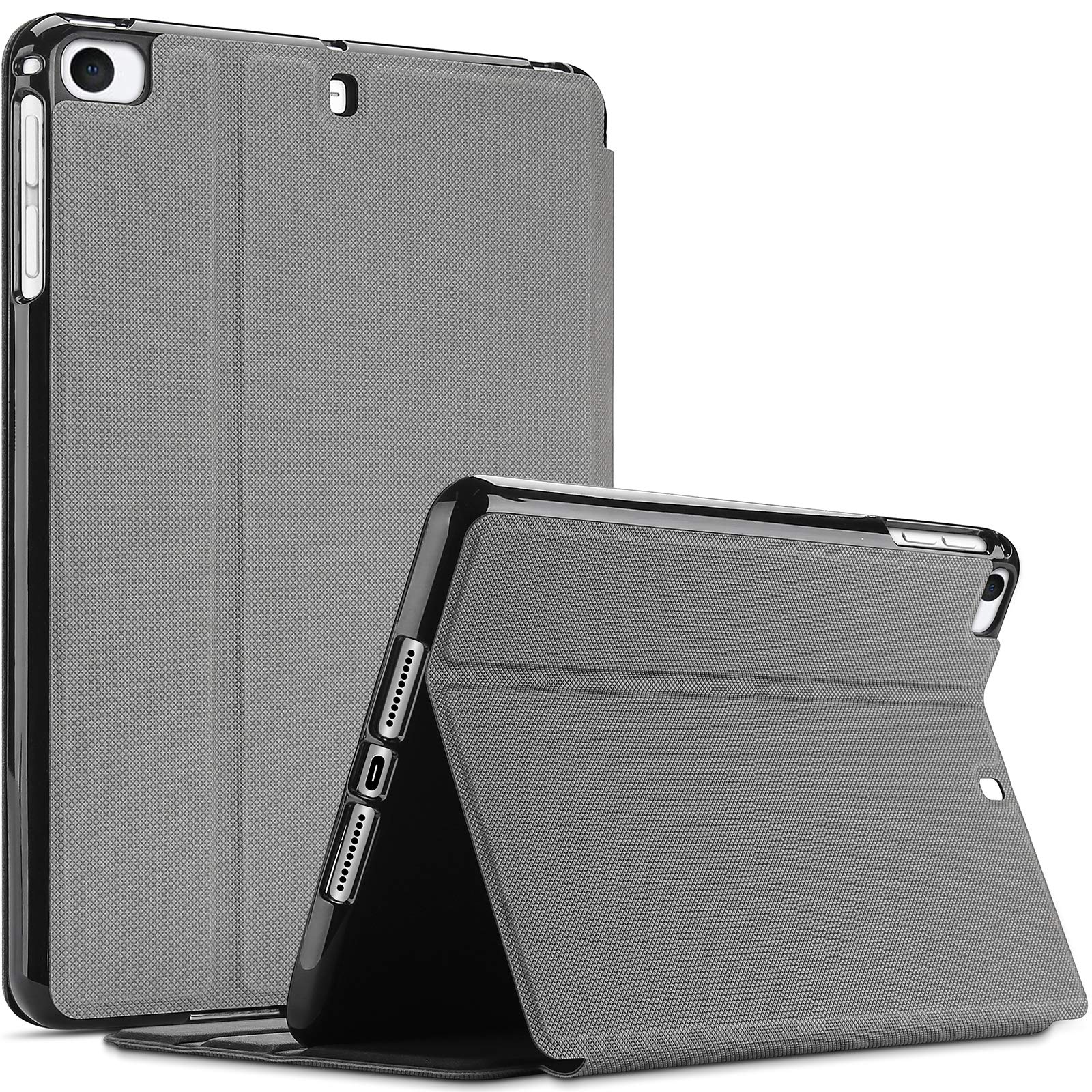ProCase iPad Mini Case for iPad Mini 5 2019/ Mini 4, Mini 1 2 3, Slim Stand Protective Folio Case Smart Cover for iPad Mini 5/4/3/2/1 -Grey