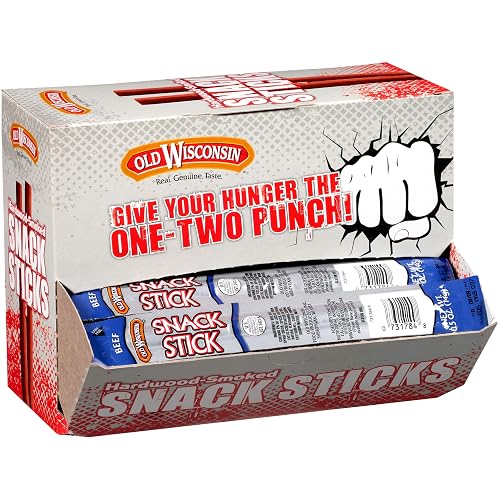 Old Wisconsin Beef Sausage 0.5 oz Meat Sticks, 42 Count