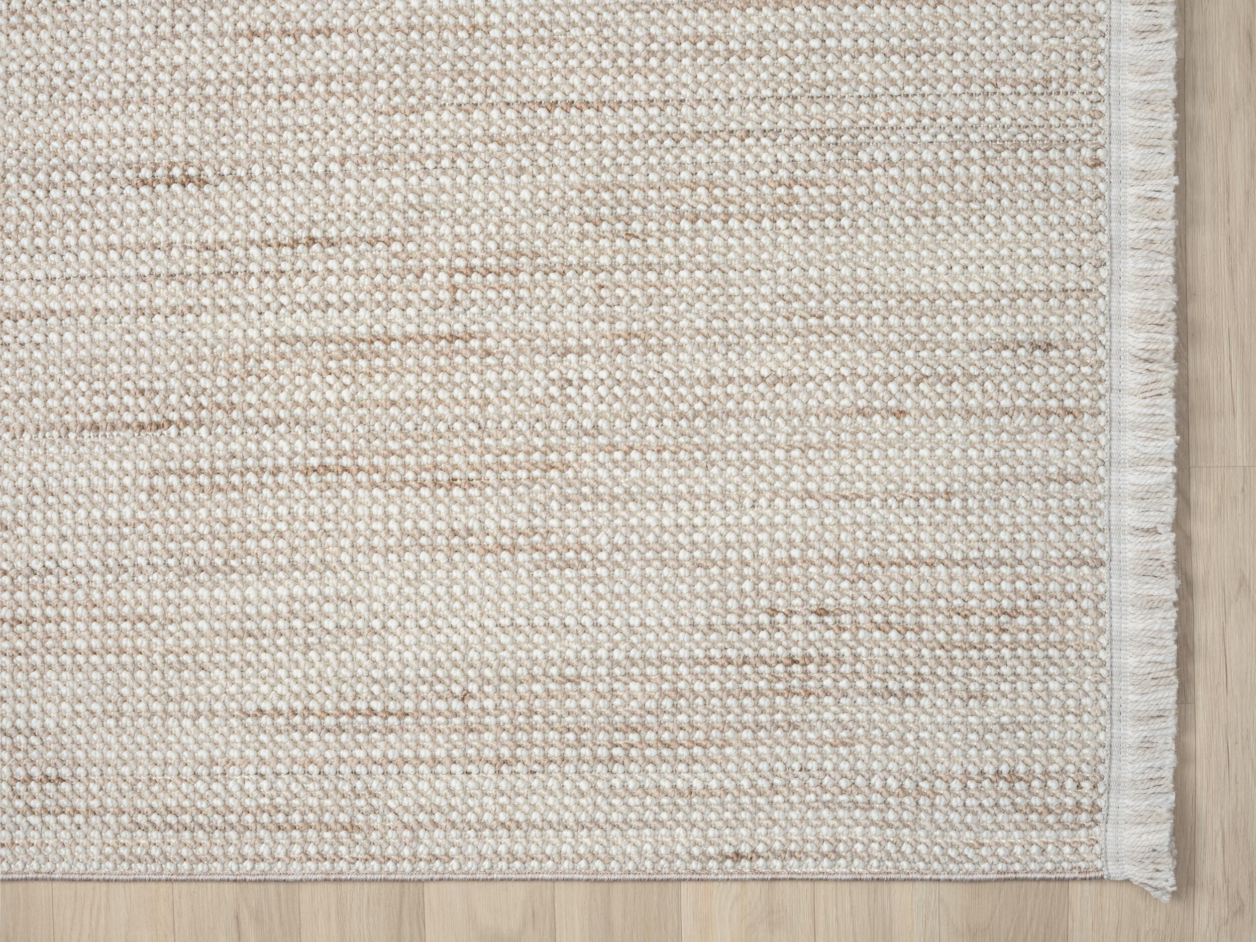 MY-RUG Teppich Wohnzimmer 200x290 cm - Sisal-Look Beige Boho Schlafzimmer