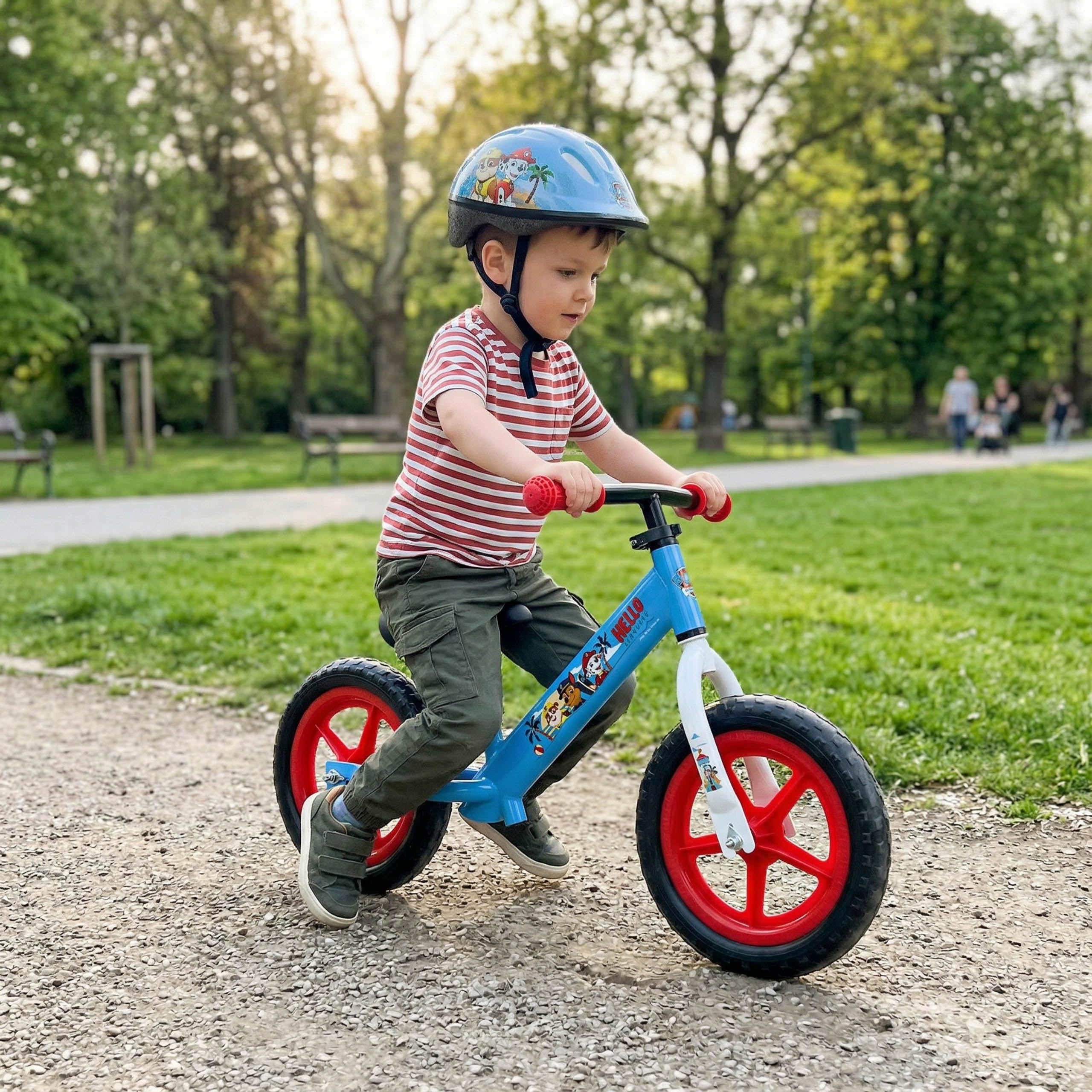 sarcia.eu Paw Patrol leichtes Laufrad aus Metall, höhenverstellbar Fahrräder, mit wartungsfreien 11-Zoll Eva Rädern