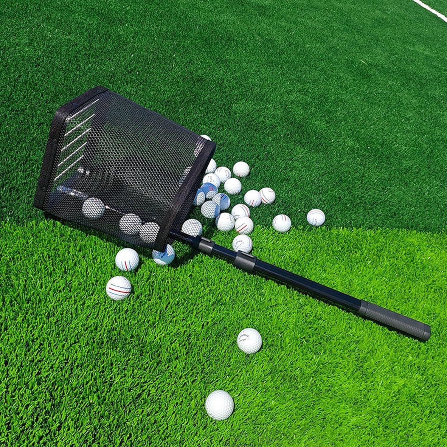 Golf Ball Retriever Telescopic Upper Up to 80+ Balls Golf Ball Collector Picker No Bending Quick Picker for Balls