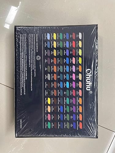 Miniatura 11 de Ohuhu Juego de 72 pasteles largos de tiza 72 pasteles suaves para artistas, incluidos 4 colores fluorescentes con 6 papeles pastel para dibujar