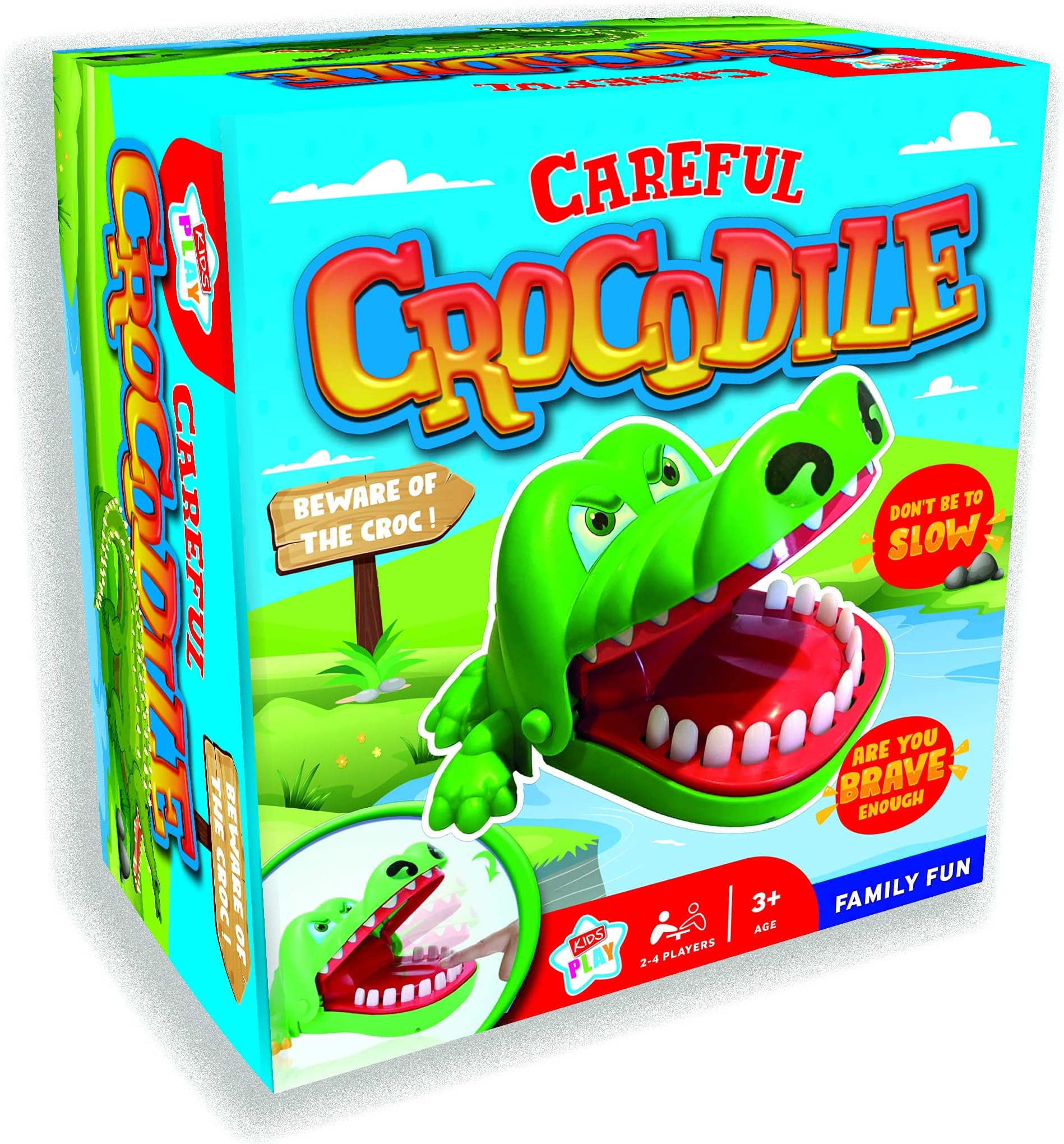 Kids Play Careful Crocodile Beware the Croc Family Fun Game 2-4 Players Age 3+