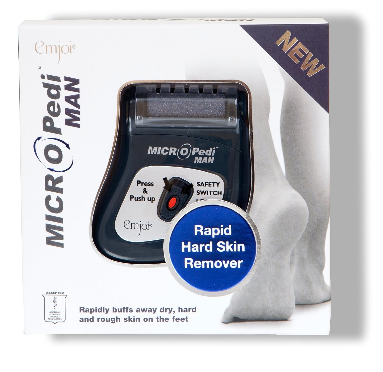 Emjoi Micro Pedi Man Rapid Hard Skin Remover