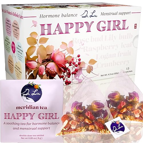 Miniatura 1 de Dr. Lu 's Happy Girl Tea  Té para aliviar el síndrome premenstrual y el período para el equilibrio hormonal y la salud urinaria  Té de fertilidad