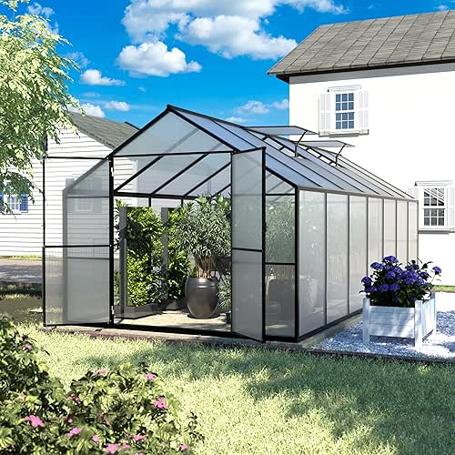 MUPATER 8 x 14 FT Heavy Duty Greenhouse, Garden Plants