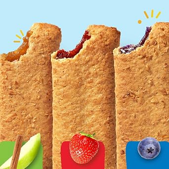 Nutri-Grain Soft Baked Breakfast Bars, Kids Snacks, Whole Grain, Variety Pack, 8 Count (Pack of 8)