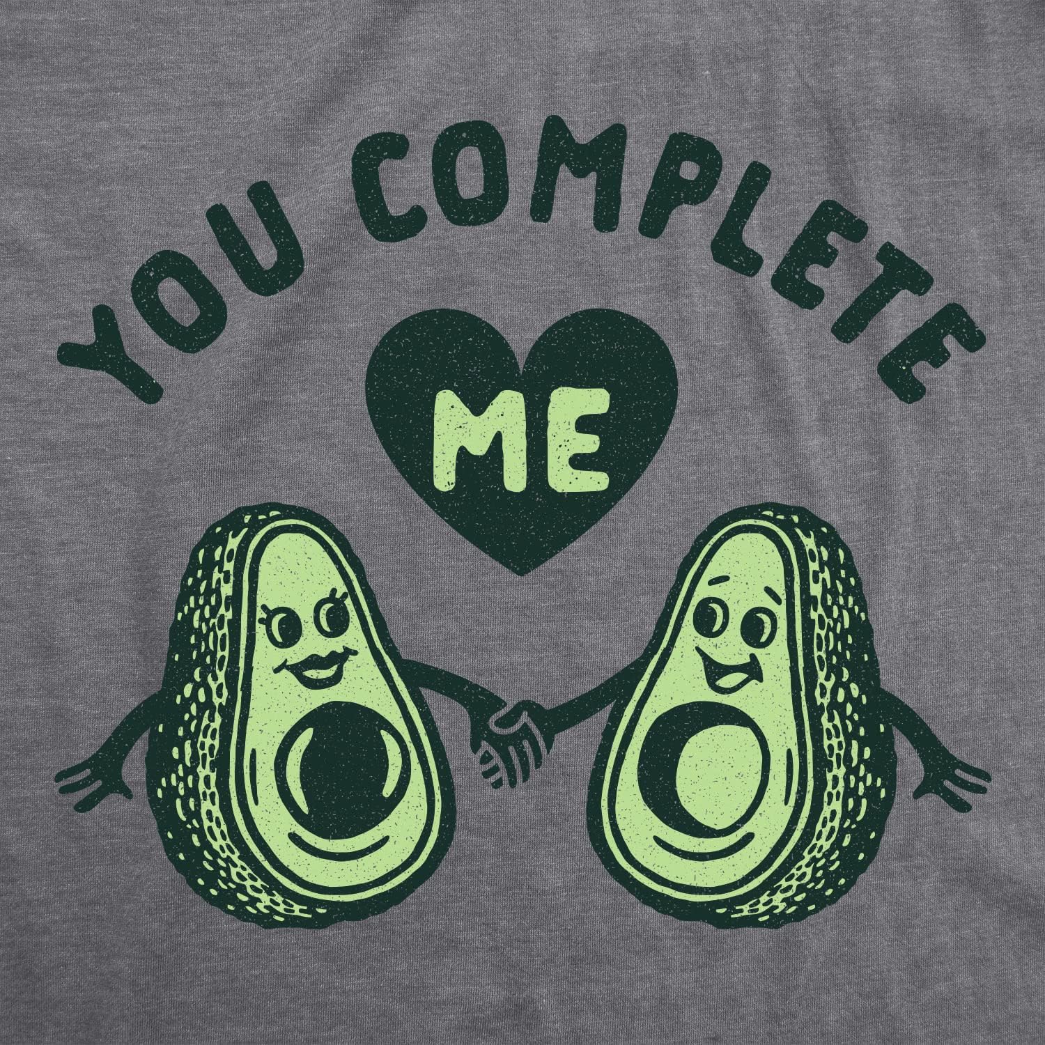 Mens You Complete Me Avocado T Shirt Funny Valentines Day Couple Graphic Tee - Image 4
