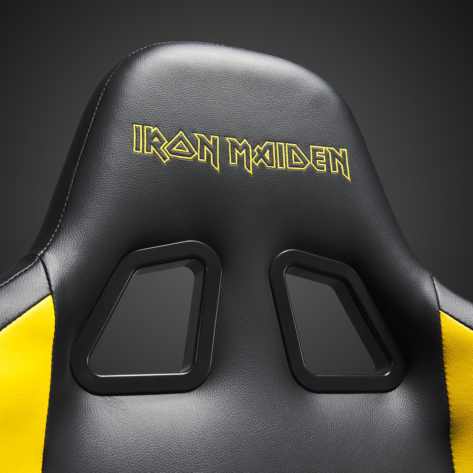 Subsonic - Chaise Gaming Iron Maiden - Fauteuil de Bureau Ergonomique avec Mousse Haute Densité, Dossier Inclinable et Accoudoirs 3D Réglables - Hauteur Ajustable
