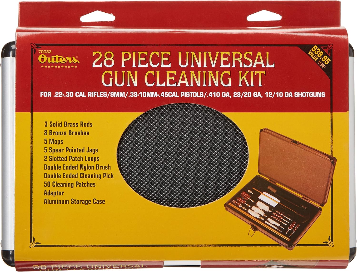 Outers 28 - Piece Aluminum Gun Care Case