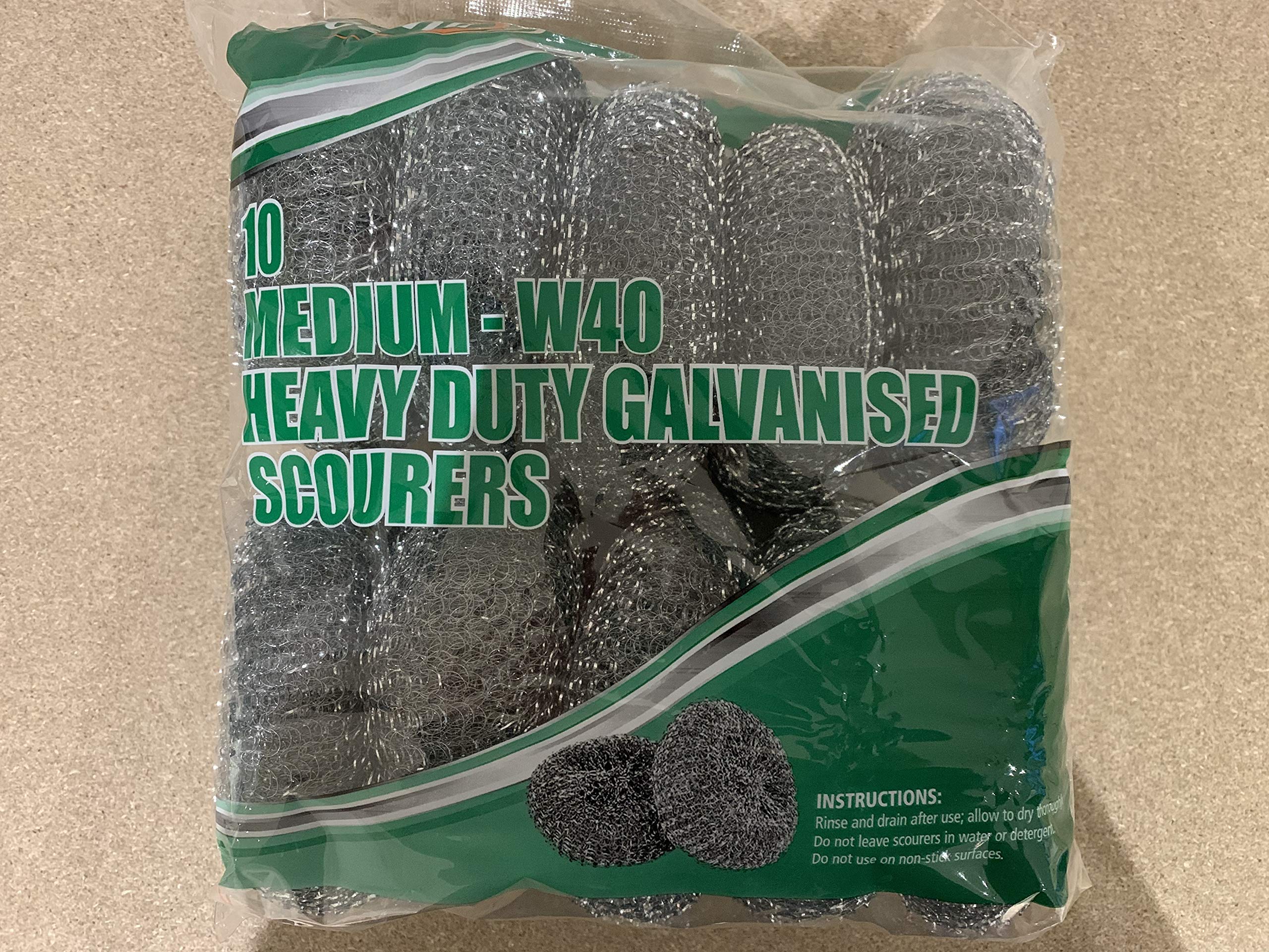 Preema 10 Medium-W40 Heavy duty Galvanised Scourers