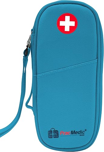 PracMedic Bags Epipen - Estuche de transporte aislado para bolígrafos Epipens, Auvi-Q, inhalador, medicamentos para alergias y suministro de